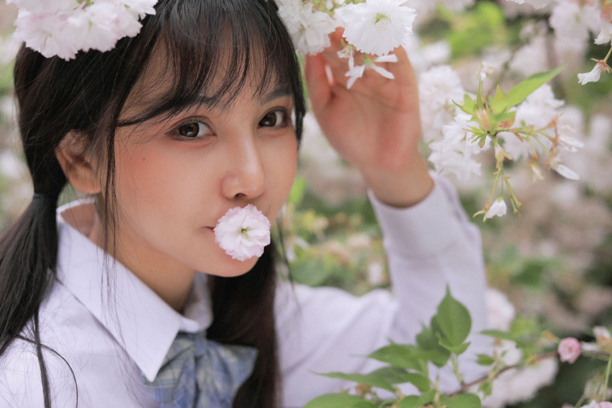 Energetic In School With Portrait