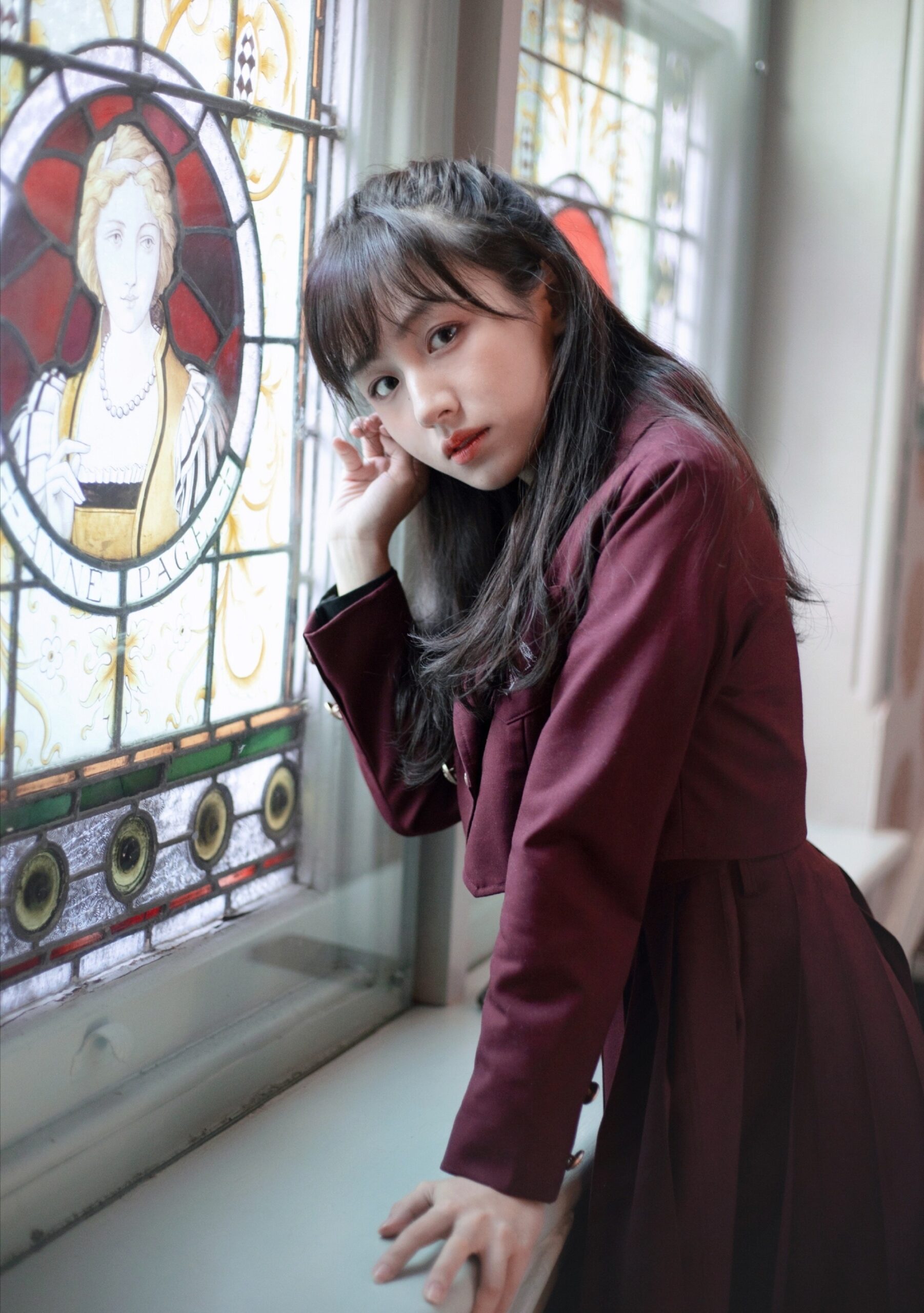 Student In Garden With Scene Scene