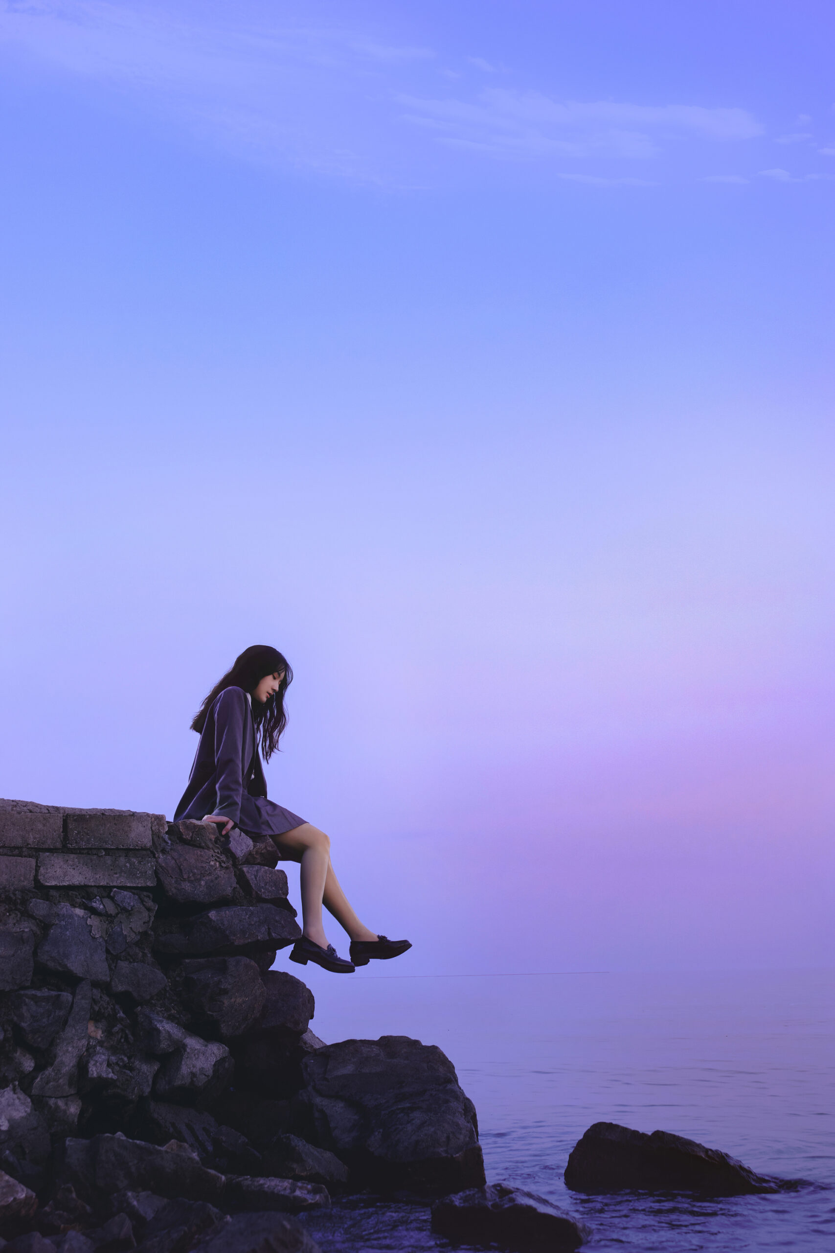 Modern School Girl Uniform Highlight