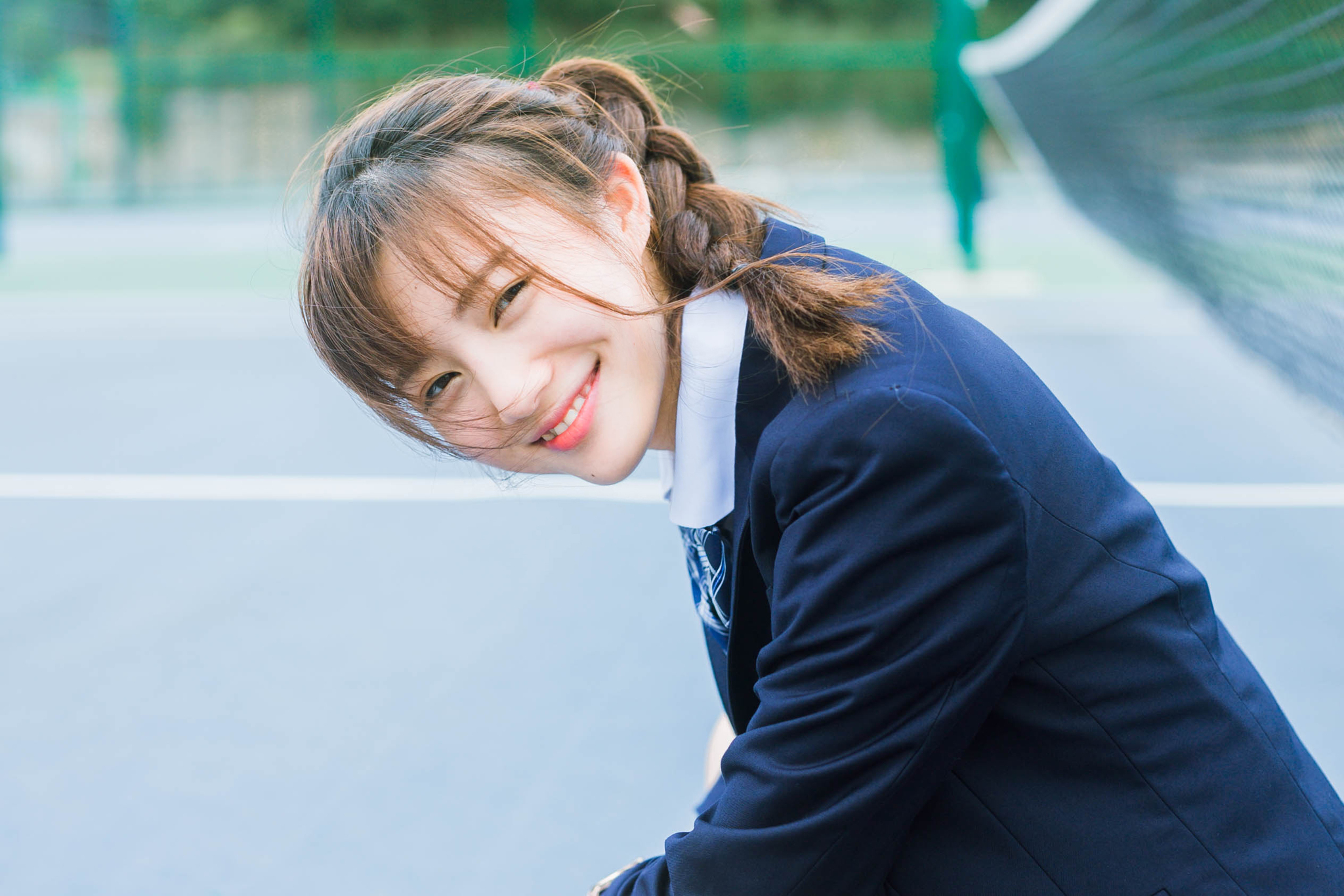 Student During Fall Moment Tranquil