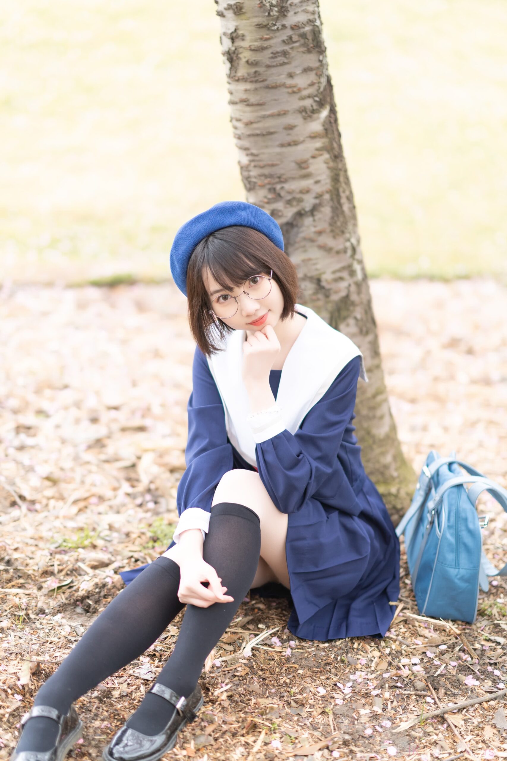 Trendy School Girl Uniform Capture