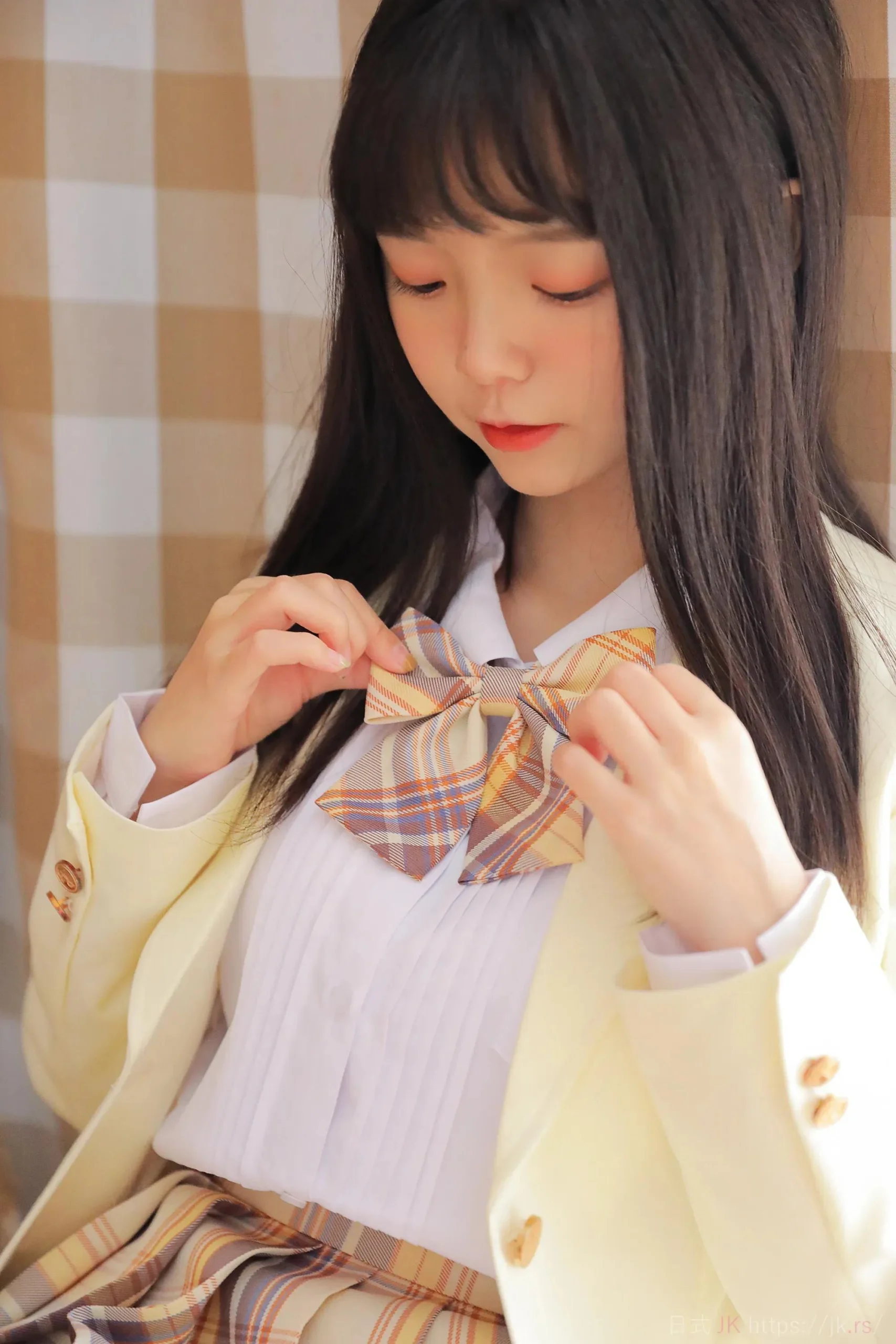 Modern School Girl Uniform Highlight