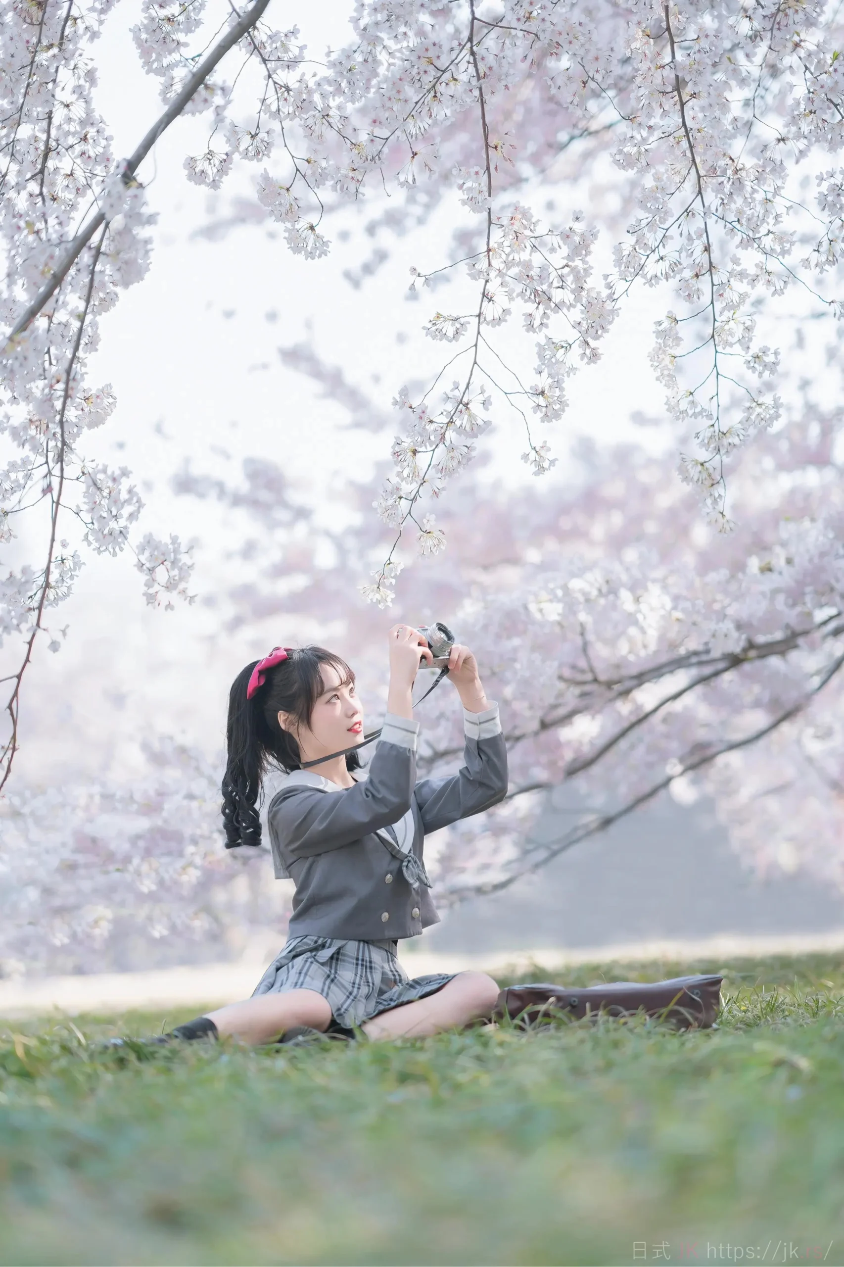 Trendy School Girl Uniform Photography