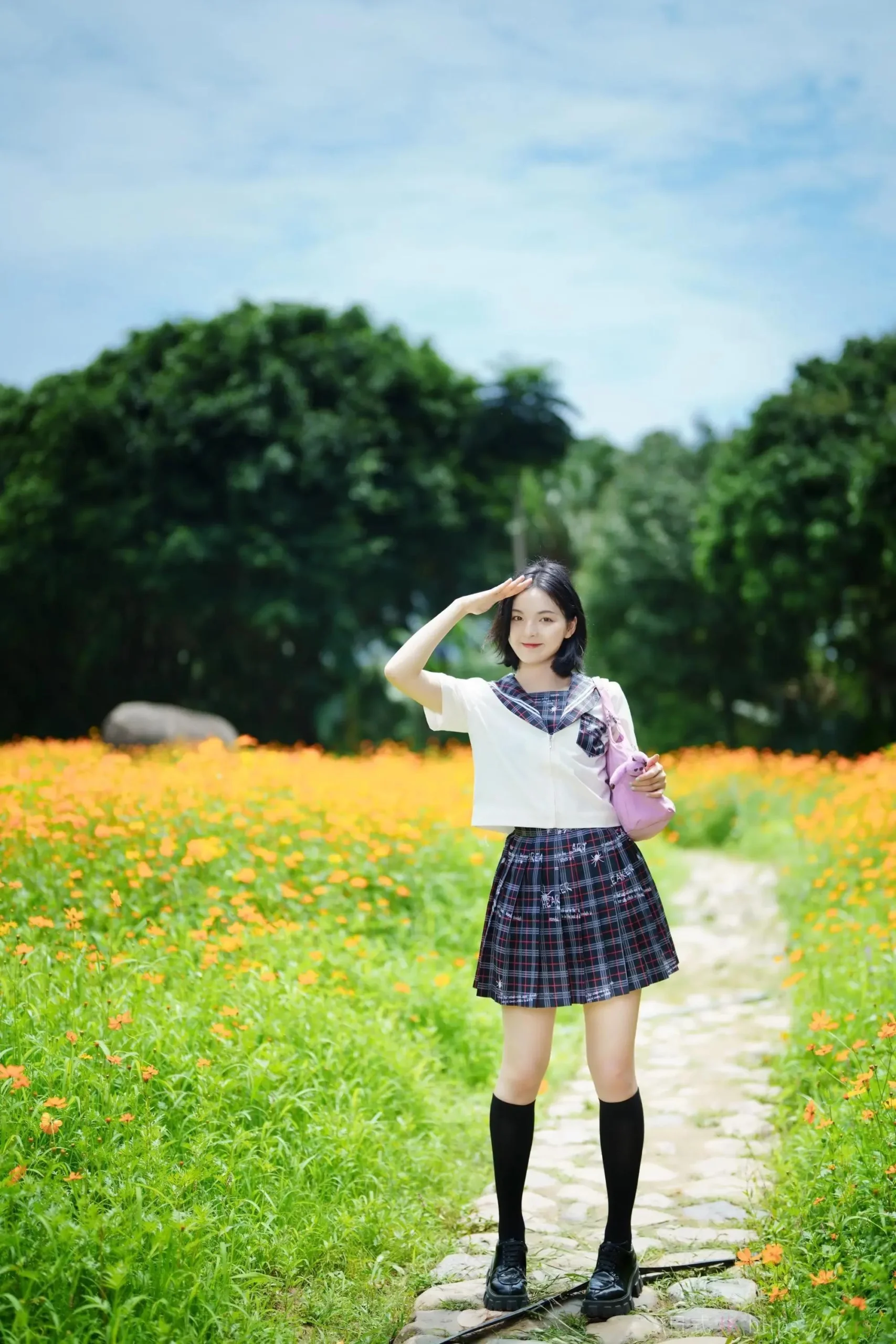 Trendy High School Uniform Image