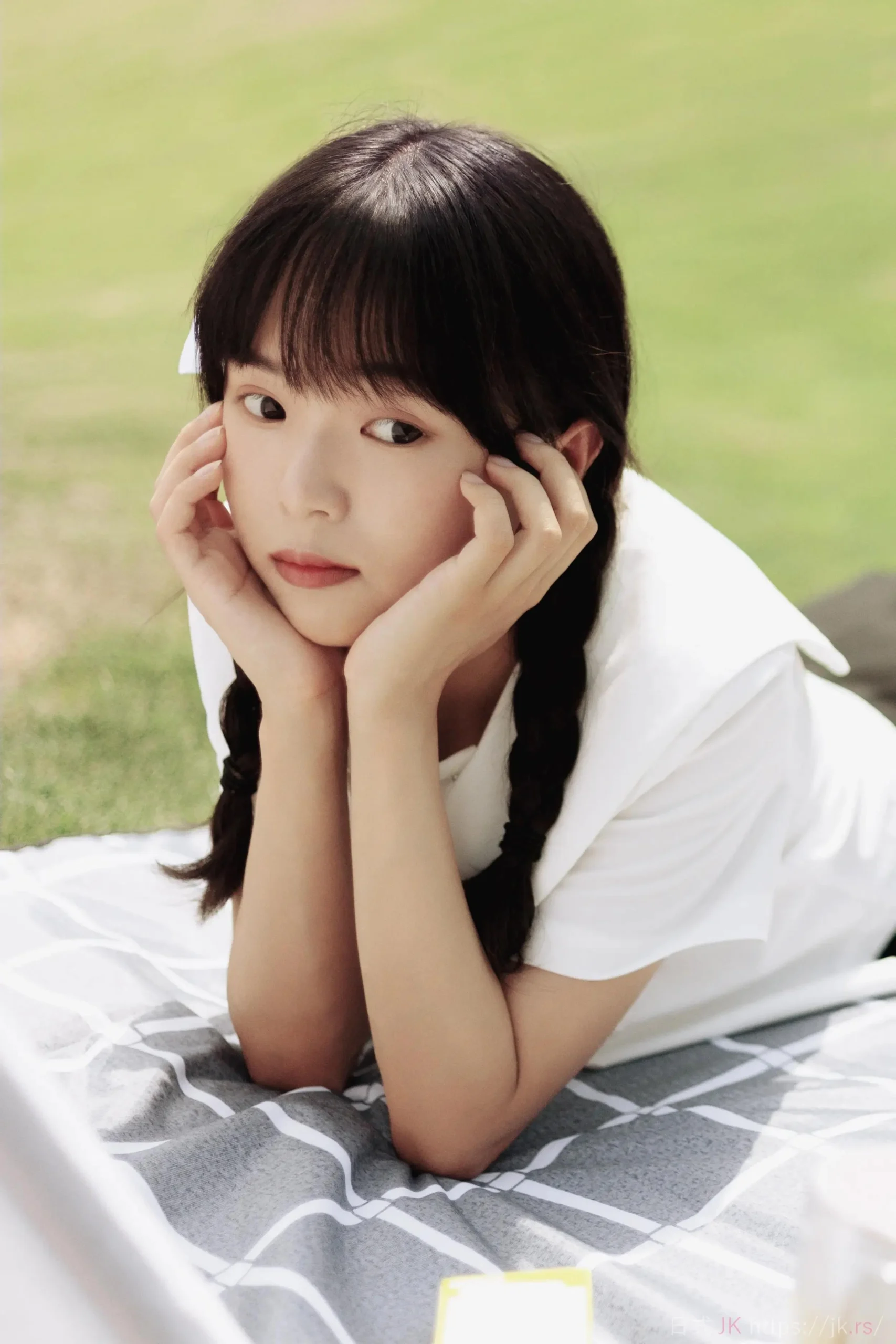 School Girl Fashion Summer Golden Light