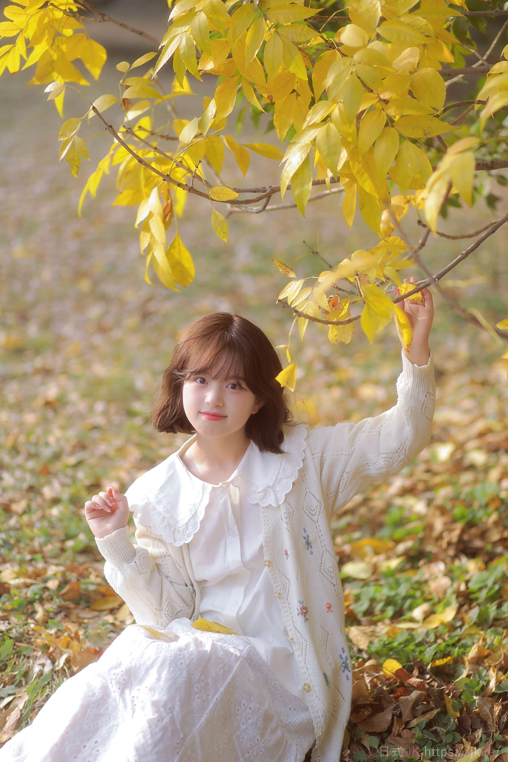 Wistful Golden Moment Calm Street Style